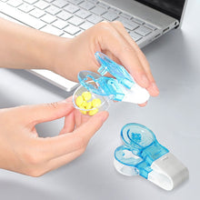 Load image into Gallery viewer, Mini Creative Portable Pill Taker Tablet Dispenser Anti Pollution Pill Box Dispense Medicine Pill Box Transparent Pill Taker