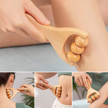 Load image into Gallery viewer, Wooden Body Roller Massager Therapy Massage Tool Foot Face Shoulder Neck Hand Push Roller Massager Body Soothing Massage Tool