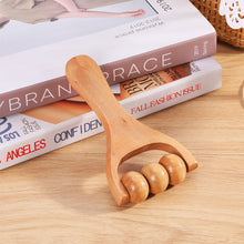 Load image into Gallery viewer, Wooden Body Roller Massager Therapy Massage Tool Foot Face Shoulder Neck Hand Push Roller Massager Body Soothing Massage Tool