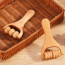 Load image into Gallery viewer, Wooden Body Roller Massager Therapy Massage Tool Foot Face Shoulder Neck Hand Push Roller Massager Body Soothing Massage Tool