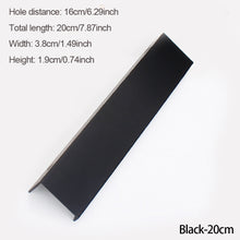 Load image into Gallery viewer, Gold Black Hidden Cabinet Pulls Aluminum Alloy Kitchen Cupboard Handles Drawer Knobs Furniture Handle Bedroom Hardware