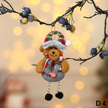 Load image into Gallery viewer, Merry Christmas Ornaments Plush Doll Santa Claus Snowman Christmas Tree Pendant Doll Hang Decoration for Home Noel Natal Happy New Year
