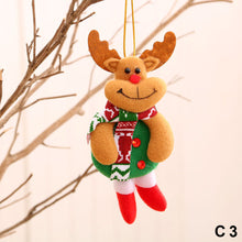 Load image into Gallery viewer, Merry Christmas Ornaments Plush Doll Santa Claus Snowman Christmas Tree Pendant Doll Hang Decoration for Home Noel Natal Happy New Year