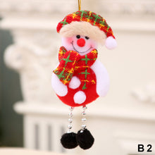 Load image into Gallery viewer, Merry Christmas Ornaments Plush Doll Santa Claus Snowman Christmas Tree Pendant Doll Hang Decoration for Home Noel Natal Happy New Year