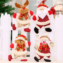 Load image into Gallery viewer, Merry Christmas Ornaments Plush Doll Santa Claus Snowman Christmas Tree Pendant Doll Hang Decoration for Home Noel Natal Happy New Year