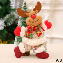 Load image into Gallery viewer, Merry Christmas Ornaments Plush Doll Santa Claus Snowman Christmas Tree Pendant Doll Hang Decoration for Home Noel Natal Happy New Year