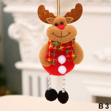 Load image into Gallery viewer, Merry Christmas Ornaments Plush Doll Santa Claus Snowman Christmas Tree Pendant Doll Hang Decoration for Home Noel Natal Happy New Year
