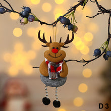 Load image into Gallery viewer, Merry Christmas Ornaments Plush Doll Santa Claus Snowman Christmas Tree Pendant Doll Hang Decoration for Home Noel Natal Happy New Year
