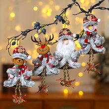 Load image into Gallery viewer, Merry Christmas Ornaments Plush Doll Santa Claus Snowman Christmas Tree Pendant Doll Hang Decoration for Home Noel Natal Happy New Year