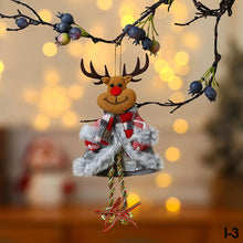 Load image into Gallery viewer, Merry Christmas Ornaments Plush Doll Santa Claus Snowman Christmas Tree Pendant Doll Hang Decoration for Home Noel Natal Happy New Year