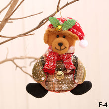 Load image into Gallery viewer, Merry Christmas Ornaments Plush Doll Santa Claus Snowman Christmas Tree Pendant Doll Hang Decoration for Home Noel Natal Happy New Year