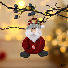 Load image into Gallery viewer, Merry Christmas Ornaments Plush Doll Santa Claus Snowman Christmas Tree Pendant Doll Hang Decoration for Home Noel Natal Happy New Year