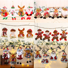 Load image into Gallery viewer, Merry Christmas Ornaments Plush Doll Santa Claus Snowman Christmas Tree Pendant Doll Hang Decoration for Home Noel Natal Happy New Year