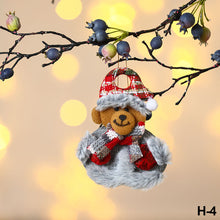 Load image into Gallery viewer, Merry Christmas Ornaments Plush Doll Santa Claus Snowman Christmas Tree Pendant Doll Hang Decoration for Home Noel Natal Happy New Year