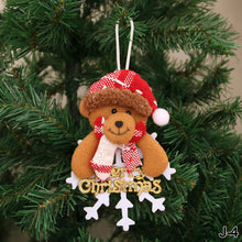 Load image into Gallery viewer, Merry Christmas Ornaments Plush Doll Santa Claus Snowman Christmas Tree Pendant Doll Hang Decoration for Home Noel Natal Happy New Year