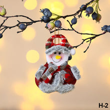 Load image into Gallery viewer, Merry Christmas Ornaments Plush Doll Santa Claus Snowman Christmas Tree Pendant Doll Hang Decoration for Home Noel Natal Happy New Year