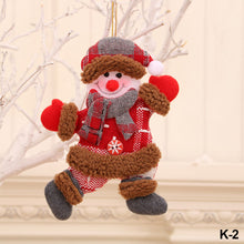Load image into Gallery viewer, Merry Christmas Ornaments Plush Doll Santa Claus Snowman Christmas Tree Pendant Doll Hang Decoration for Home Noel Natal Happy New Year