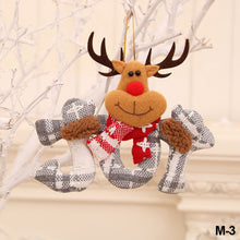 Load image into Gallery viewer, Merry Christmas Ornaments Plush Doll Santa Claus Snowman Christmas Tree Pendant Doll Hang Decoration for Home Noel Natal Happy New Year