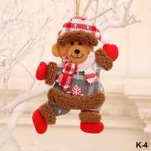 Load image into Gallery viewer, Merry Christmas Ornaments Plush Doll Santa Claus Snowman Christmas Tree Pendant Doll Hang Decoration for Home Noel Natal Happy New Year