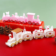 Load image into Gallery viewer, Christmas Plastic Train Ornament Merry Christmas Train Decoration Xmas Cake Baking Oranments Holiday Decor