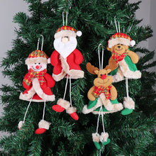Load image into Gallery viewer, Merry Christmas Ornaments Plush Doll Santa Claus Snowman Christmas Tree Pendant Doll Hang Decoration for Home Noel Natal Happy New Year