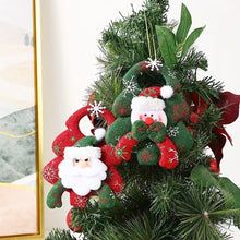 Load image into Gallery viewer, Merry Christmas Ornaments Plush Doll Santa Claus Snowman Christmas Tree Pendant Doll Hang Decoration for Home Noel Natal Happy New Year