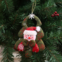Load image into Gallery viewer, Merry Christmas Ornaments Plush Doll Santa Claus Snowman Christmas Tree Pendant Doll Hang Decoration for Home Noel Natal Happy New Year