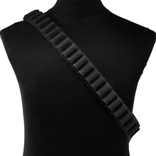 Load image into Gallery viewer, 50 Rounds Shotgun Bandolier Tactical Adjustable Shotgun Shell Belt Carrier for 12 20 Gauge Ga 50 Rounds Holder for Hunting