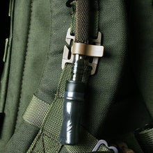Load image into Gallery viewer, 2Pcs Rotatable Drinking Tube Clip Molle Hydration Bladder Drinking Straw Tube Trap Hose Webbing Camelbak-Water Pack Bag Clips