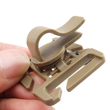 Load image into Gallery viewer, 2Pcs Rotatable Drinking Tube Clip Molle Hydration Bladder Drinking Straw Tube Trap Hose Webbing Camelbak-Water Pack Bag Clips