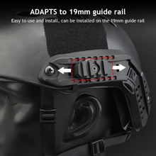Load image into Gallery viewer, 2pcs Tactical Military Helmet Side Rail Mount Adapter 360 Degree Rotation Army Guide for Airsoft Fast Helmet Rail Hunting Accessories