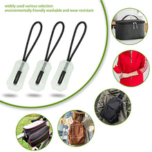 Load image into Gallery viewer, Outdoor Luminous Zipper Puller Head Anti-lost Glow In The Dark Pull Zippers Backpack Pendant for Coat Rucksack Handbag Tent