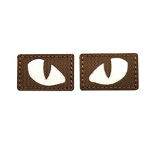 Load image into Gallery viewer, Tactical Patch Luminous Cat Tiger Eyes Hook Fasteners Glow In Dark Combat Applique Patch For Hats Helmet Uniform Backpack