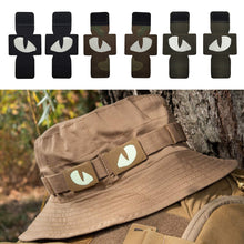 Load image into Gallery viewer, Cat Tiger Eyes Luminous Tactical Patch Hook Fasteners Glow In Dark Combat Applique Armband Patch For Hats Helmet Uniform Backpack