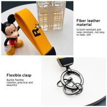 Load image into Gallery viewer, Nylon Webbing Strap Keychain Durable Key Strap Muti-Pendant Key Holder Keyfob Game Yellow GTA Auto 5 Keychain For Fans Key Ring