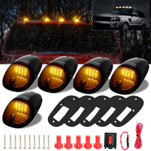 Load image into Gallery viewer, 12LED 5Pcs Smoked Vehicle Car Pickup Cab Roof Running Marker Lights for Truck SUV Off Road Set Bulb Fog Lamp Car Styling