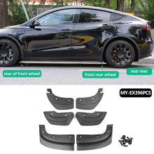Load image into Gallery viewer, 2Pcs/4Pcs/6Pcs Car Rear Front Wheel Mud Flaps Modification Splash Guards Mud Fenders Kit For Tesla Model 3 Model Y 2020-2023 Accessories