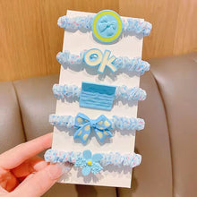 Load image into Gallery viewer, 5pcs Women Girl High Elastic Hairbands Simple Basic Rubber Bands Ponytail Holders Scrunchies Fashion Hair Accessories