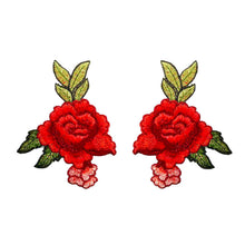 Load image into Gallery viewer, Embroidery Rose Flower Patch Applique DIY Crafts Sticker for Dress Bag Clothes Accessories Badges Sew On Sewing Accessories