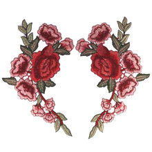 Load image into Gallery viewer, Embroidery Rose Flower Patch Applique DIY Crafts Sticker for Dress Bag Clothes Accessories Badges Sew On Sewing Accessories