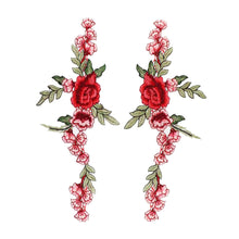 Load image into Gallery viewer, Embroidery Rose Flower Patch Applique DIY Crafts Sticker for Dress Bag Clothes Accessories Badges Sew On Sewing Accessories