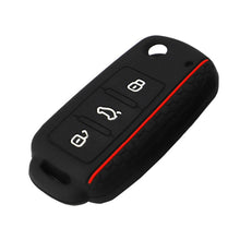 Load image into Gallery viewer, Silicone Car Key 3 Button Key Cases Cover Keychain Protection For VW Golf 4 5 6 7 Bora Jetta POLO MK4 MK6 Bora Passat B5 B6 Superb Tiguan Beetle Accessories