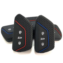 Load image into Gallery viewer, Silicone Car Key 3 Button Key Cases Cover Keychain Protection For VW Golf 8 Mk8 GTI GTD R ID3 ID4 ID.4XCROZZ ID.6X 2020 2021 Accessories