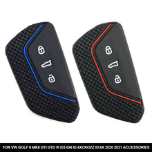 Load image into Gallery viewer, Silicone Car Key 3 Button Key Cases Cover Keychain Protection For VW Golf 8 Mk8 GTI GTD R ID3 ID4 ID.4XCROZZ ID.6X 2020 2021 Accessories