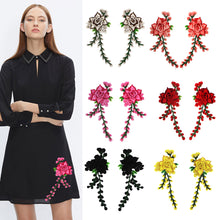 Load image into Gallery viewer, 1pc Embroidery Flower Patch Applique DIY Crafts Sticker for Dress Bag Clothes Accessories Badges Sew On Sewing Accessories