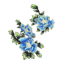 Load image into Gallery viewer, 1pair Embroidery Flower Patch Applique DIY Crafts Sticker for Dress Bag Clothes Accessories Badges Sew On Sewing Accessories