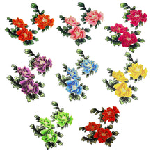 Load image into Gallery viewer, 1pair Embroidery Flower Patch Applique DIY Crafts Sticker for Dress Bag Clothes Accessories Badges Sew On Sewing Accessories