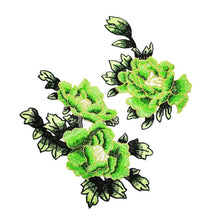 Load image into Gallery viewer, 1pair Embroidery Flower Patch Applique DIY Crafts Sticker for Dress Bag Clothes Accessories Badges Sew On Sewing Accessories
