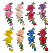 Load image into Gallery viewer, 1pc Embroidery Flower Patch Applique DIY Crafts Sticker for Dress Bag Clothes Accessories Badges Sew On Sewing Accessories