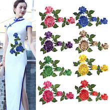 Load image into Gallery viewer, 1pc Embroidery Flower Patch Applique DIY Crafts Sticker for Dress Bag Clothes Accessories Badges Sew On Sewing Accessories